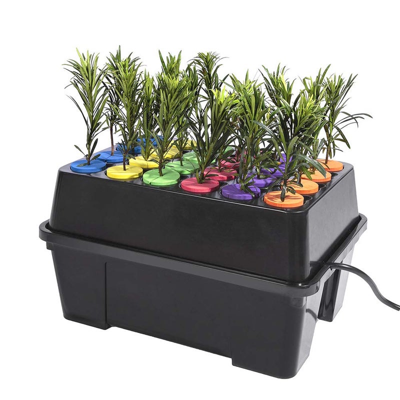 HORTIPOTS آلة استنبات الهوائية 24 موقع لتجذير القصاصات باستخدام إدخالات النيوبرين 2 بوصة أو طوق استنبات 2 بوصة - Image 5